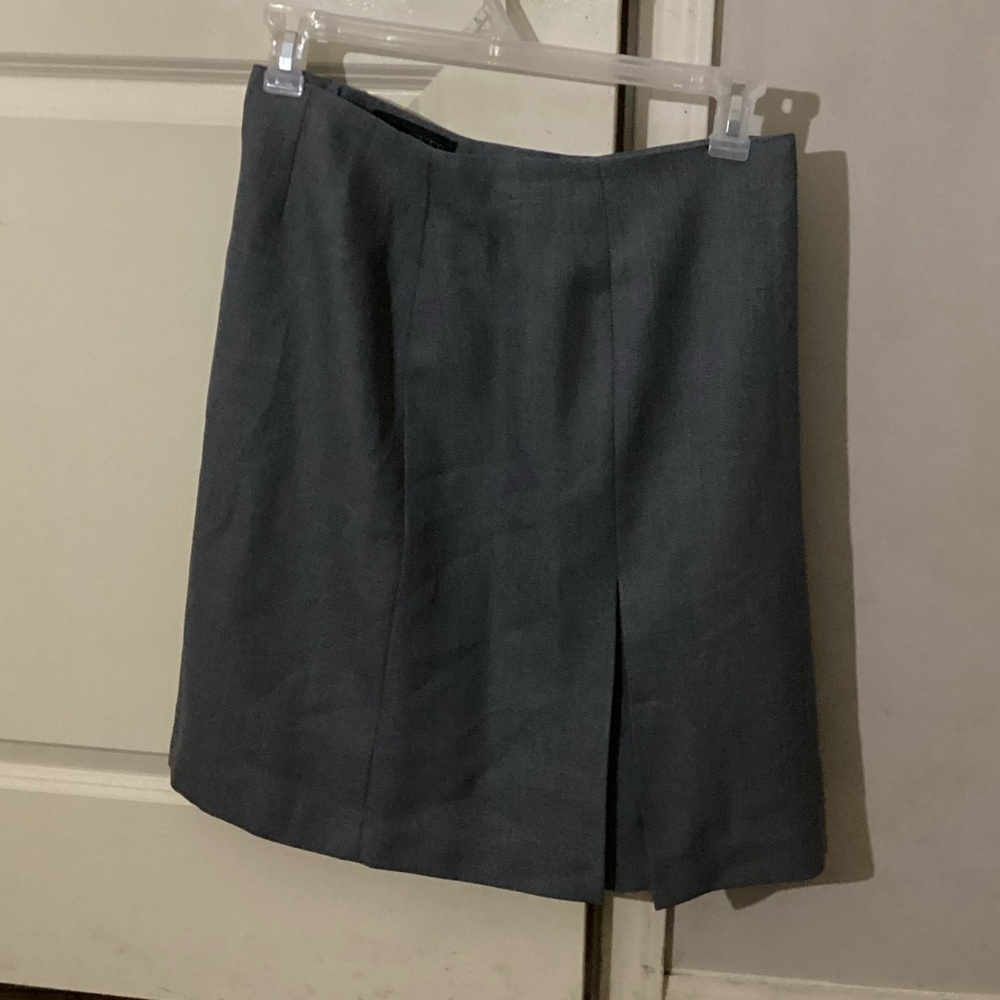Black Brand Charcoal A-Line Skirt